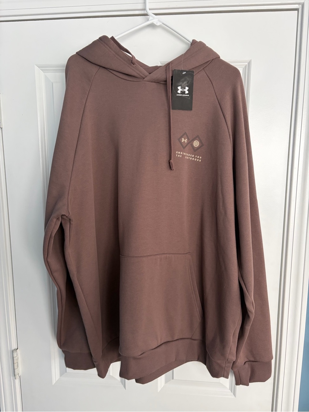 Under Armour Men’s Mauve Brown Crewneck Hoodie